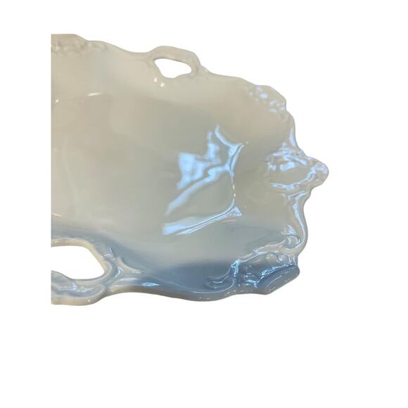 Kaiser Alka Kunst Vintage White Square Porcelain Handled Bon Bon Tray Dish - Picture 4 of 11